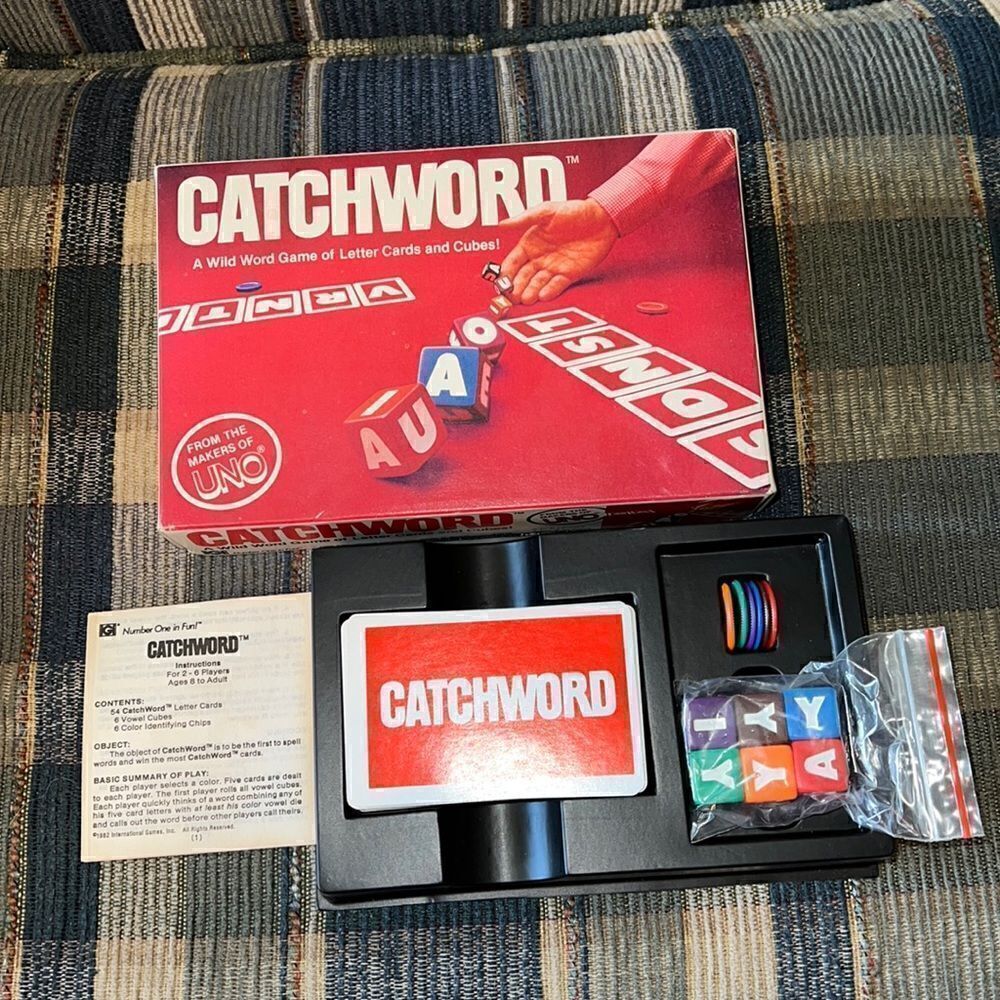 Vintage board game Catchword Game (From the Makers of Uno) 1982 Wild Word Game